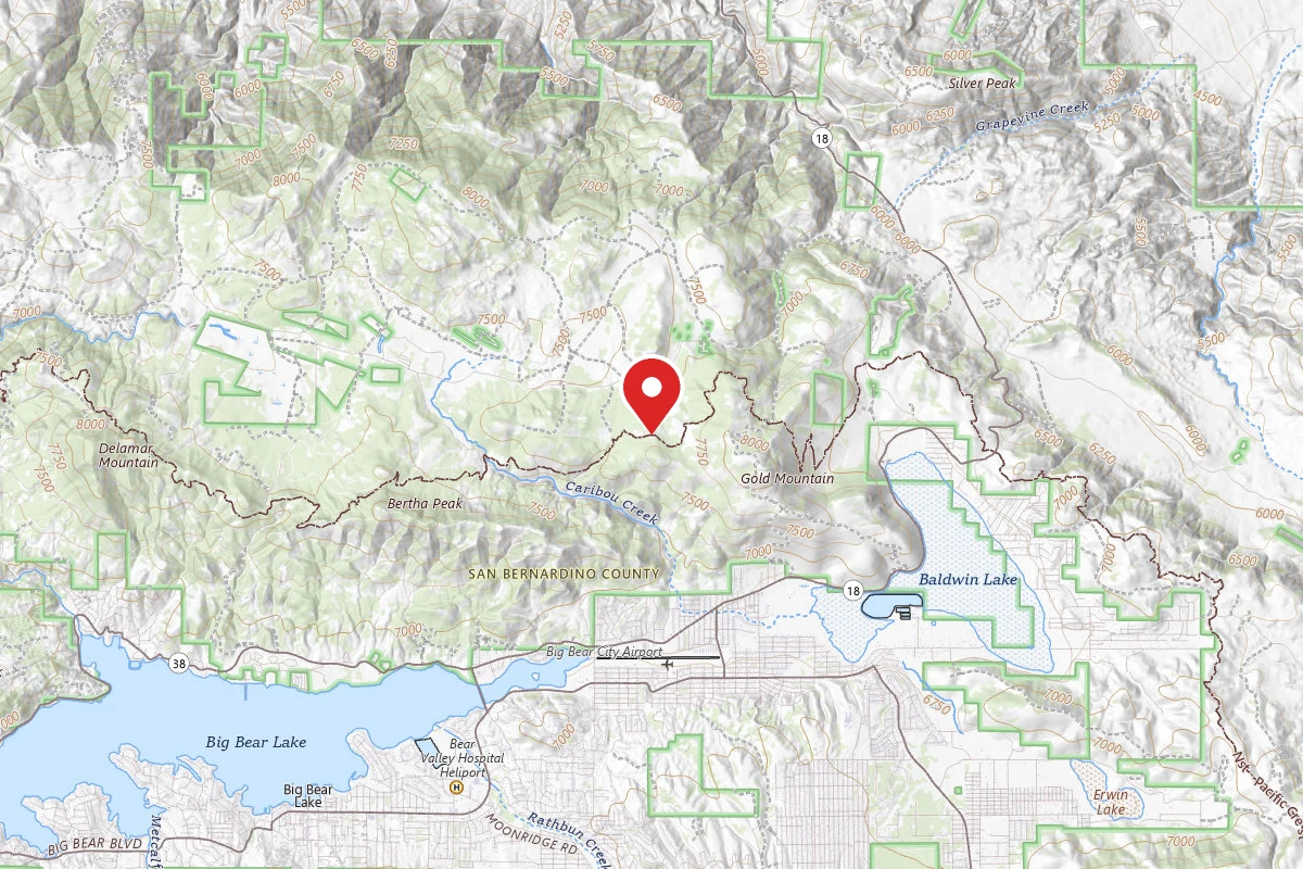 Dispersed Site near 34.2929, -116.8571