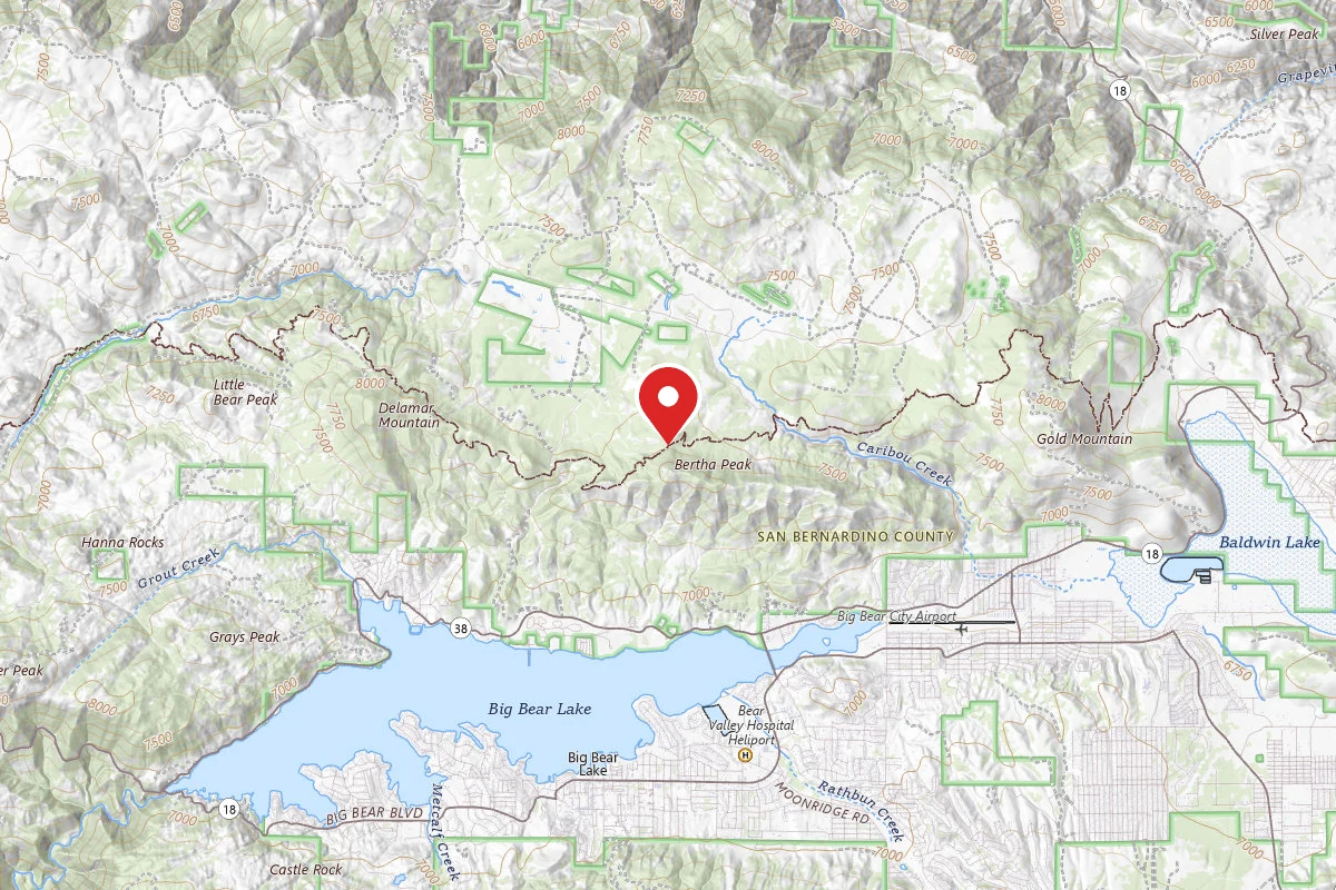 Dispersed Site near 34.2864, -116.8998
