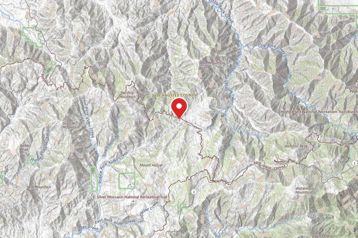 Dispersed Site near 34.3725, -118.0032