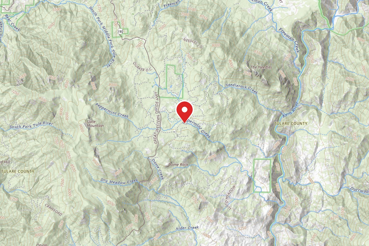 Upper Peppermint Dispersed Area