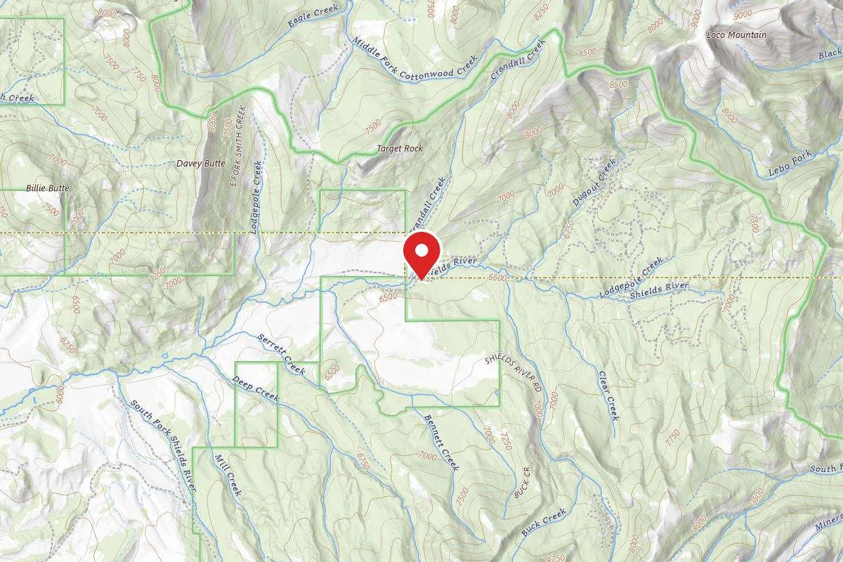 Shields River Dispersed Site