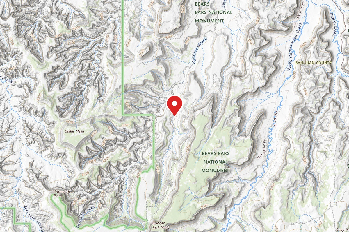 Dispersed Site near 38.0174, -109.6517
