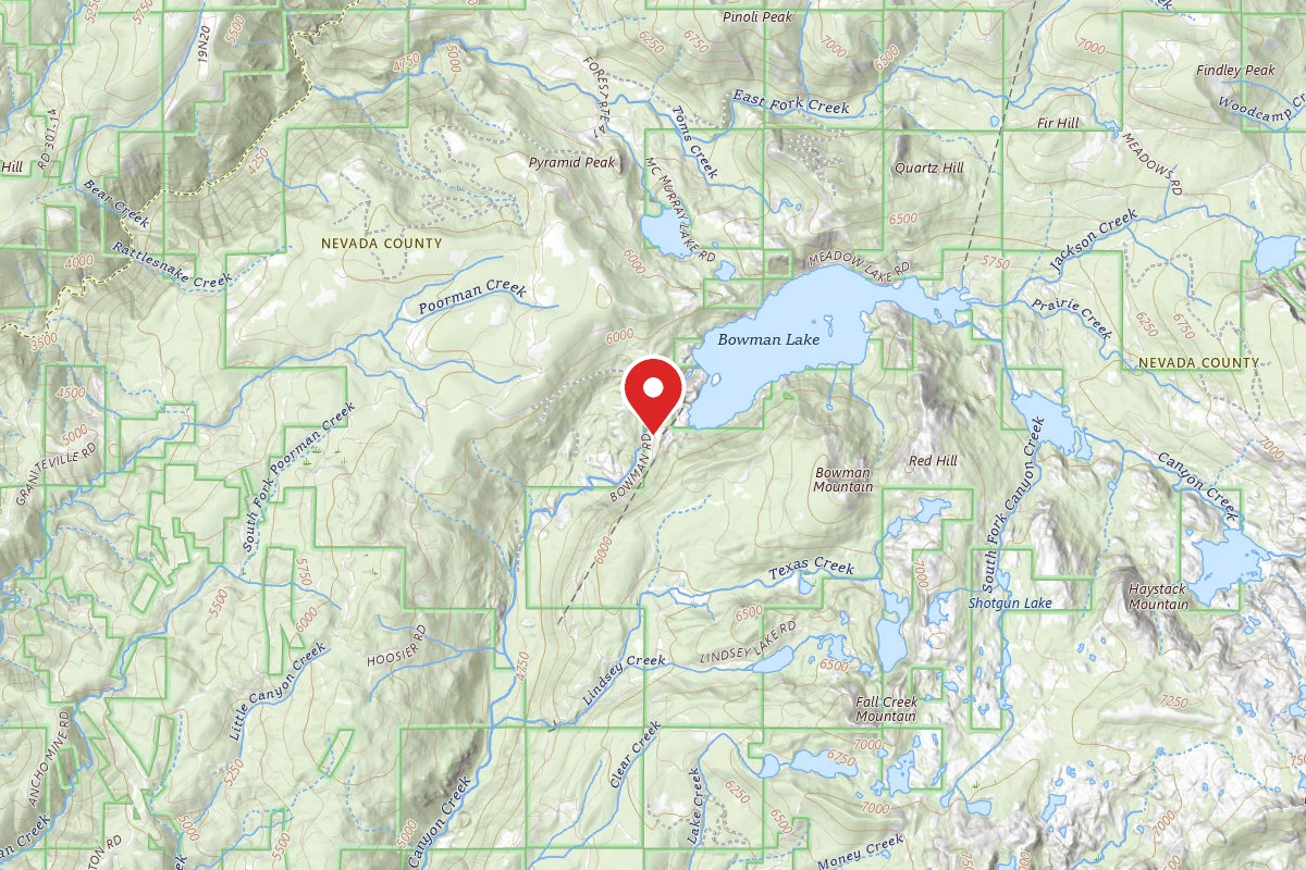 Dispersed Site near 39.4404, -120.6599