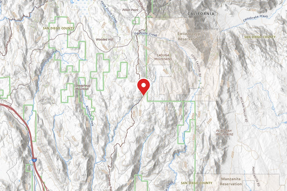 Dispersed Site near 32.8182, -116.4145