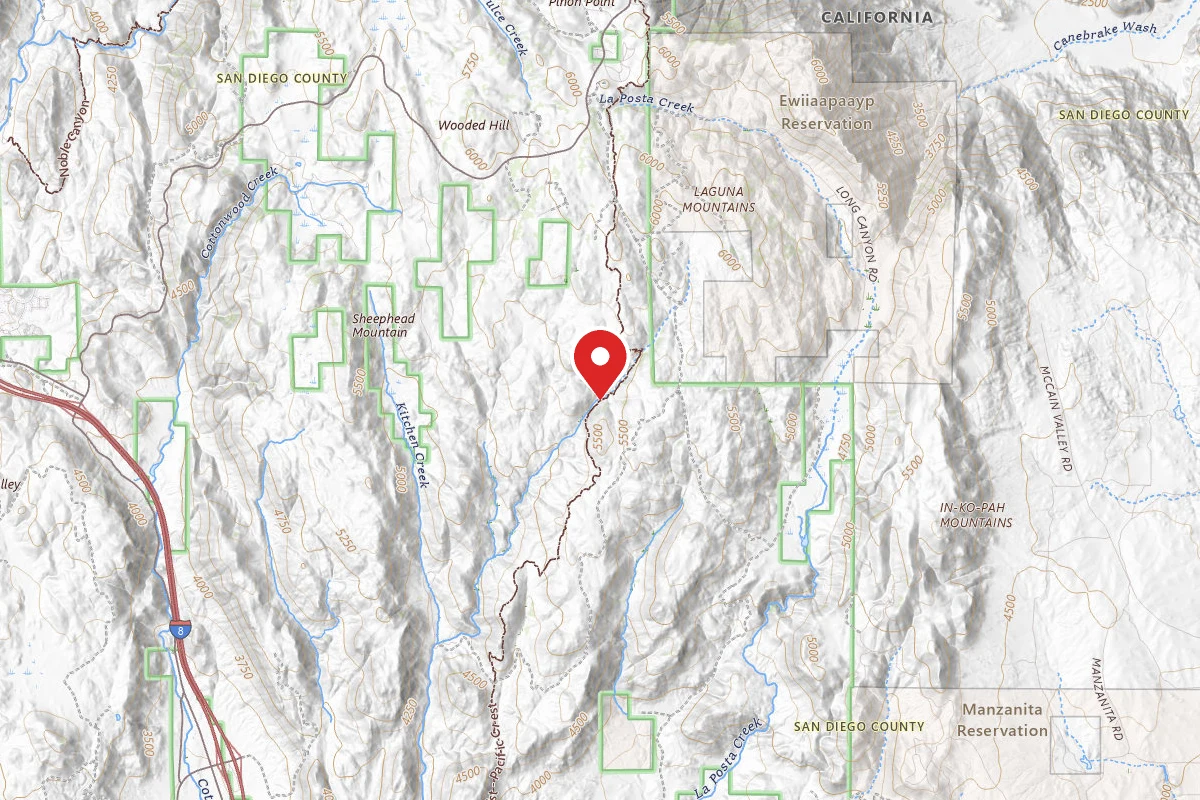 Dispersed Site near 32.8125, -116.4209
