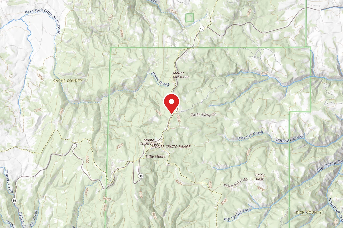 Dispersed Site near 41.4361, -111.5053