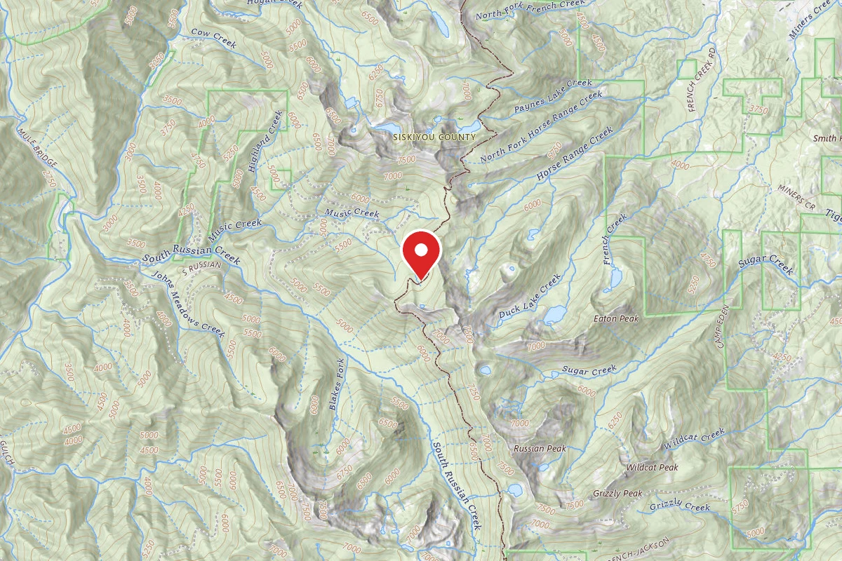 Dispersed Site near 41.3143, -122.9738