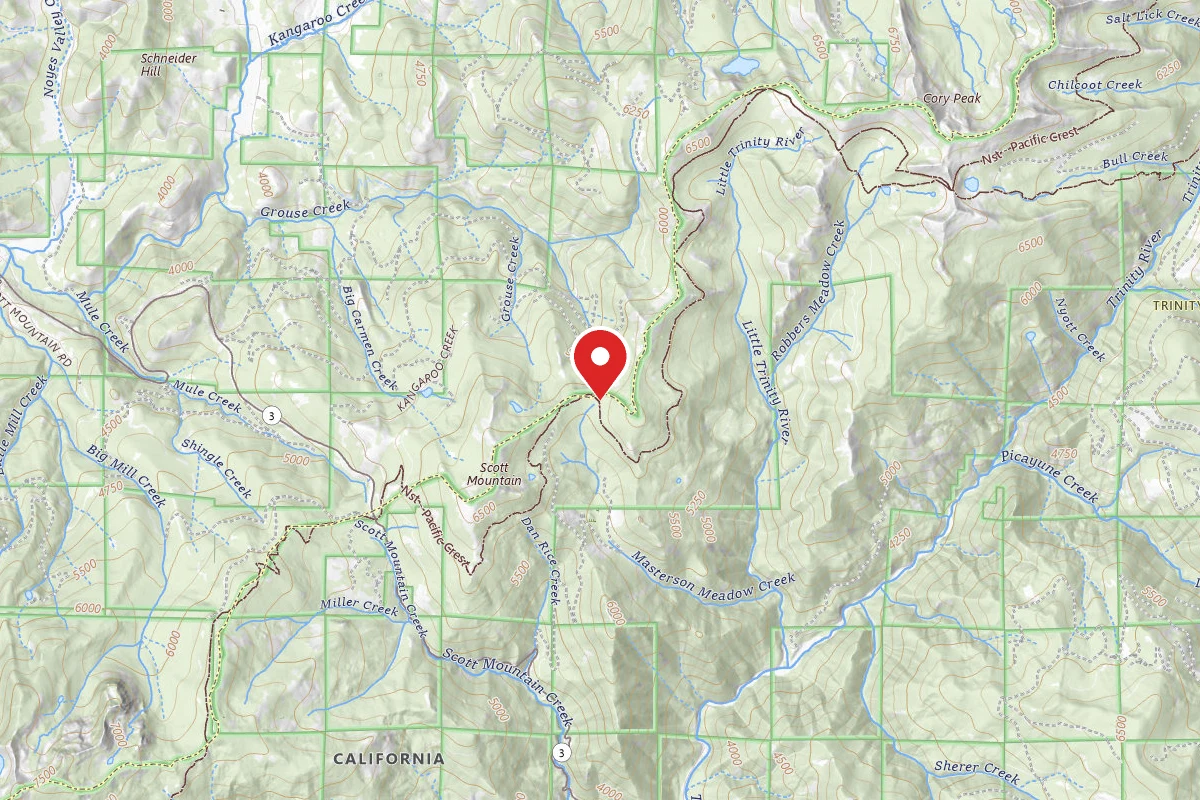 Dispersed Site near 41.2911, -122.6591