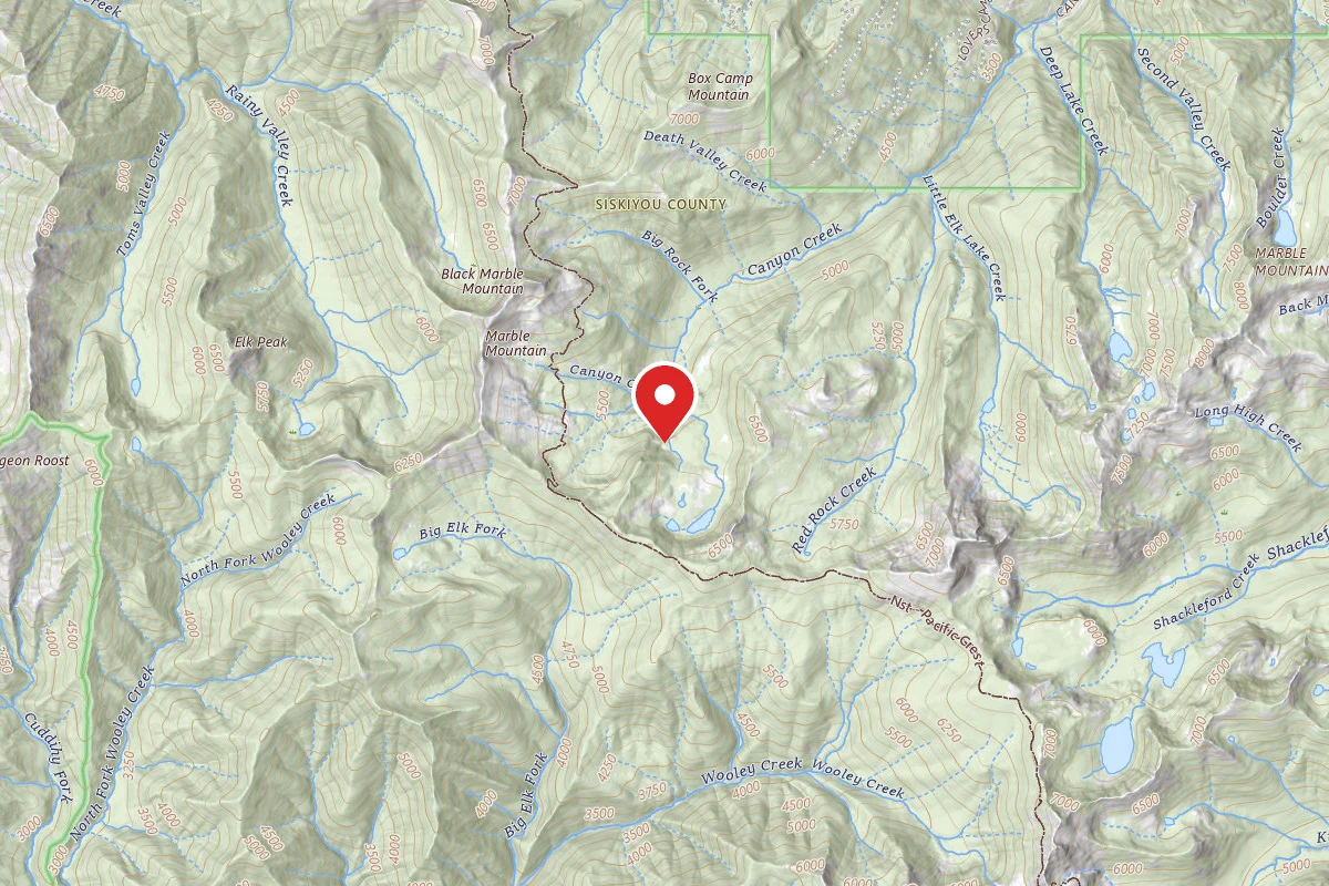 Dispersed Site near 41.5590, -123.1832