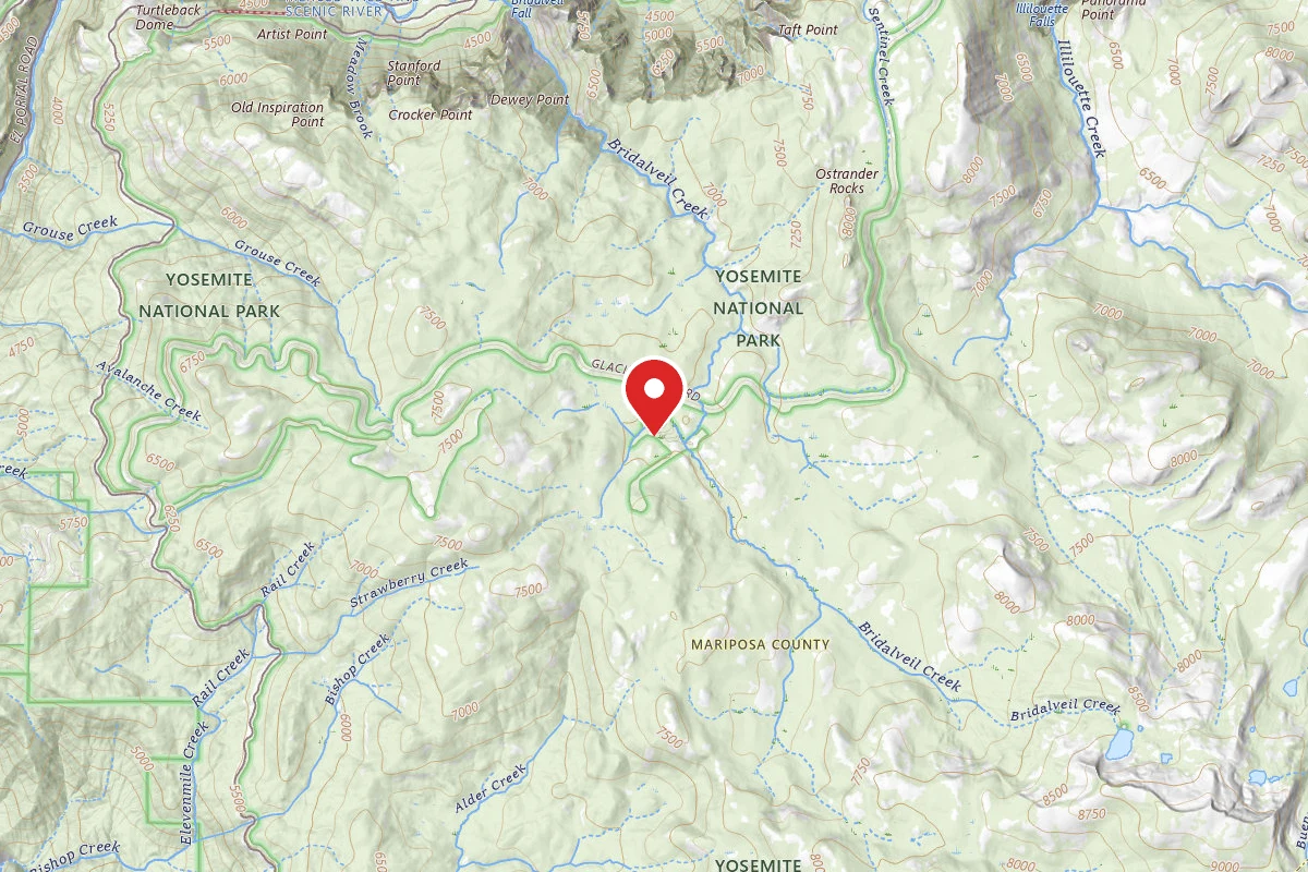 Bridalveil Creek Campground - TEMP CLOSED until 2023