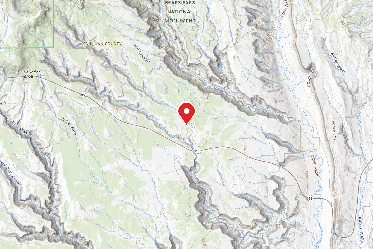 Dispersed Site near 37.5439, -109.7290