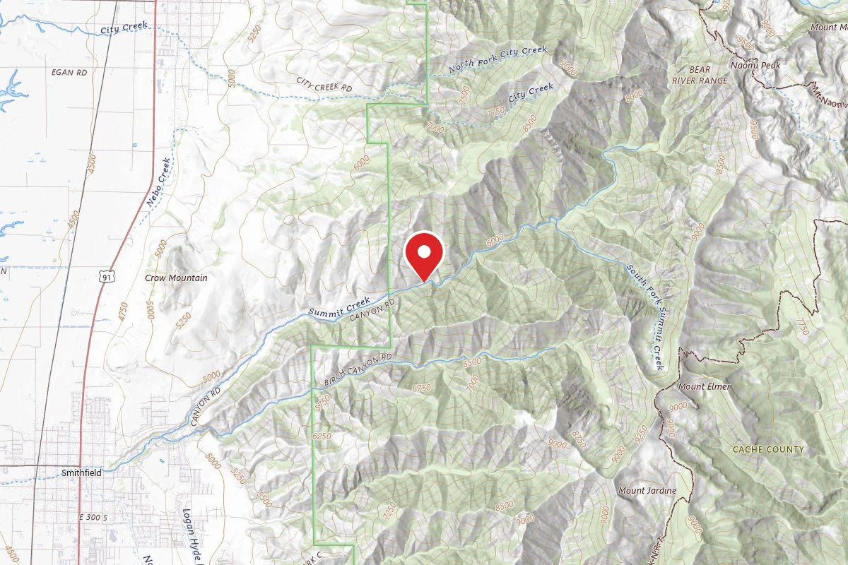Dispersed Site near 41.8719, -111.7491