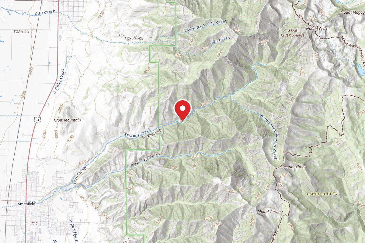 Dispersed Site near 41.8721, -111.7444