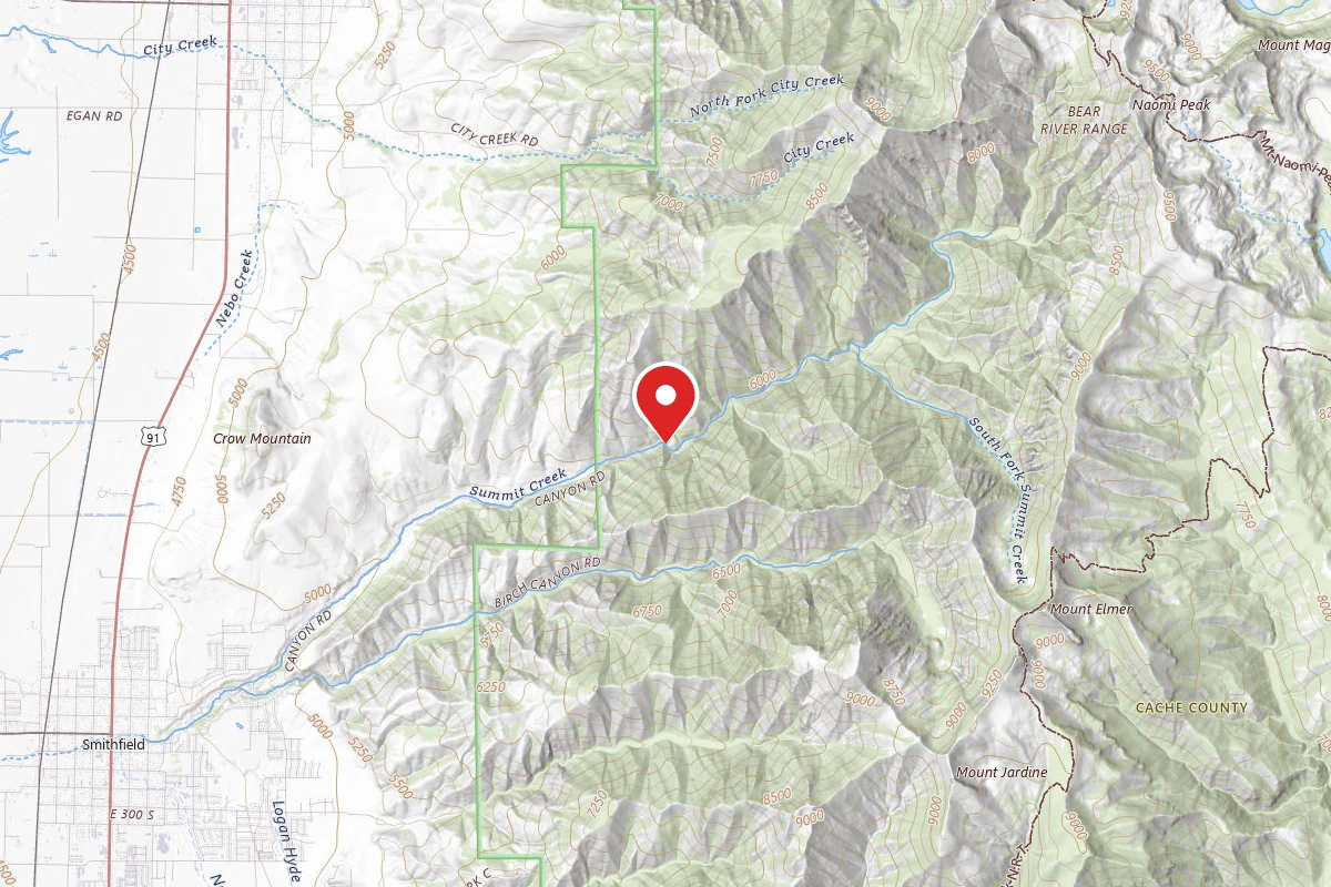 Dispersed Site near 41.8722, -111.7470