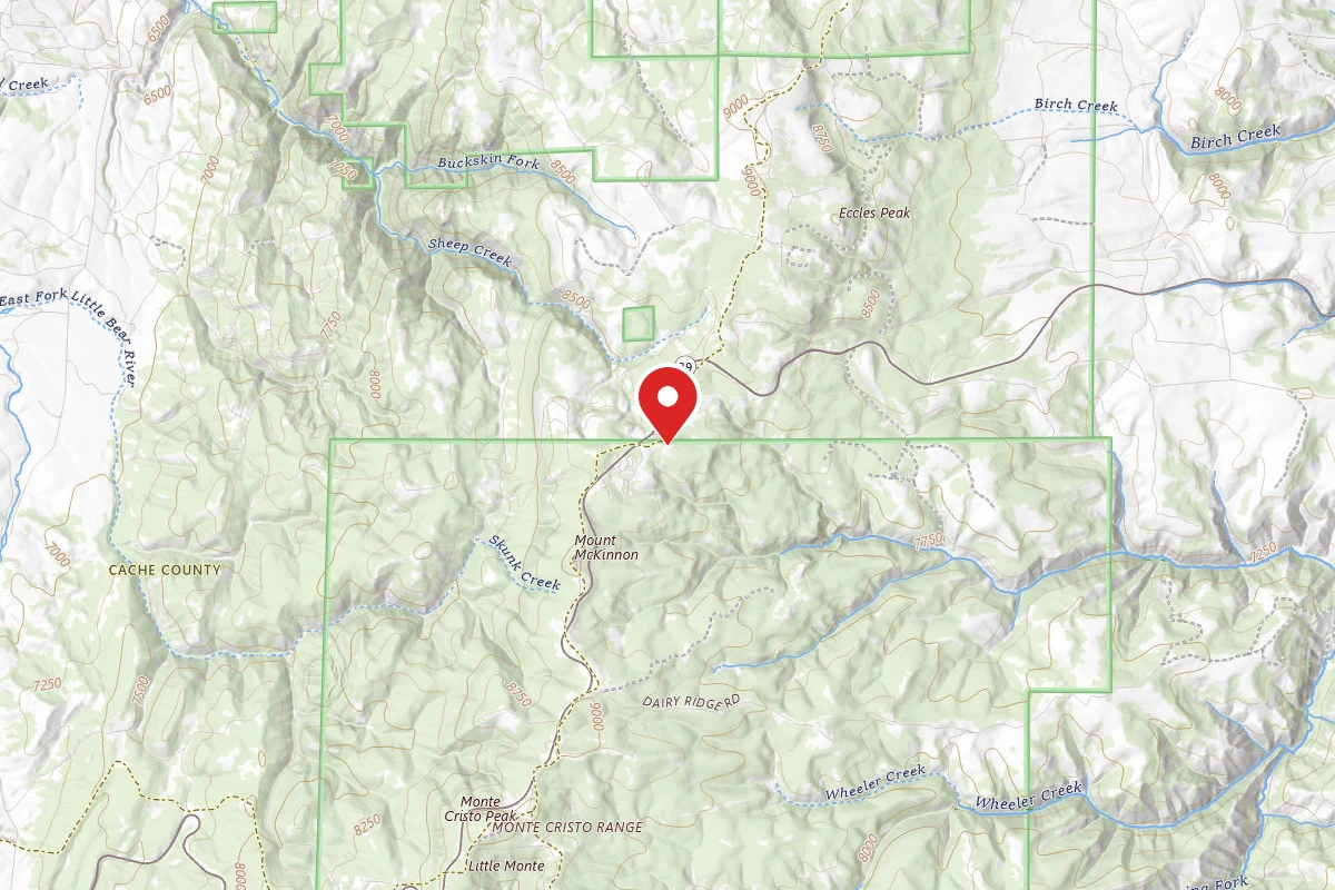 Dispersed Site near 41.4654, -111.4901