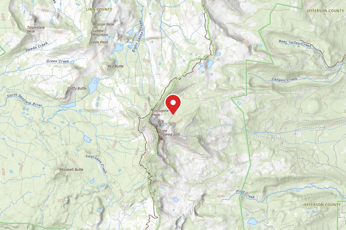 Dispersed Site near 44.4882, -121.8337
