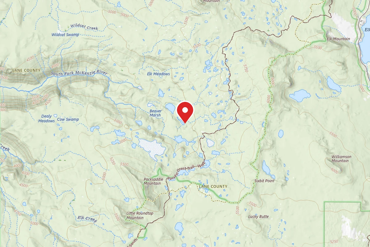 Dispersed Site near 43.9395, -121.9065