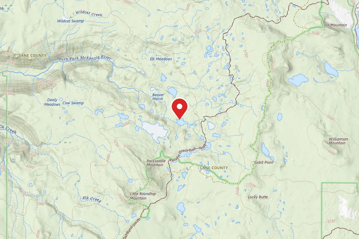 Dispersed Site near 43.9343, -121.9106