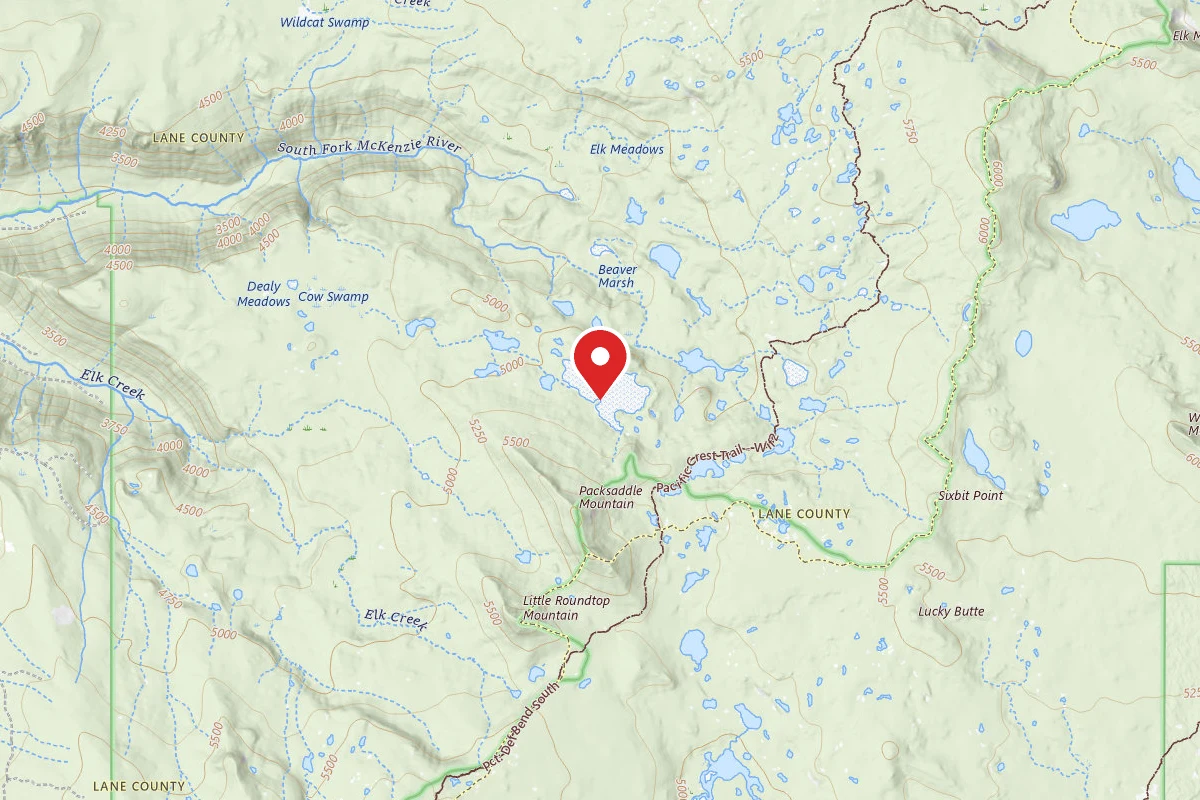 Dispersed Site near 43.9285, -121.9259