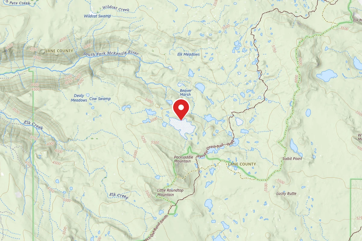 Dispersed Site near 43.9322, -121.9256