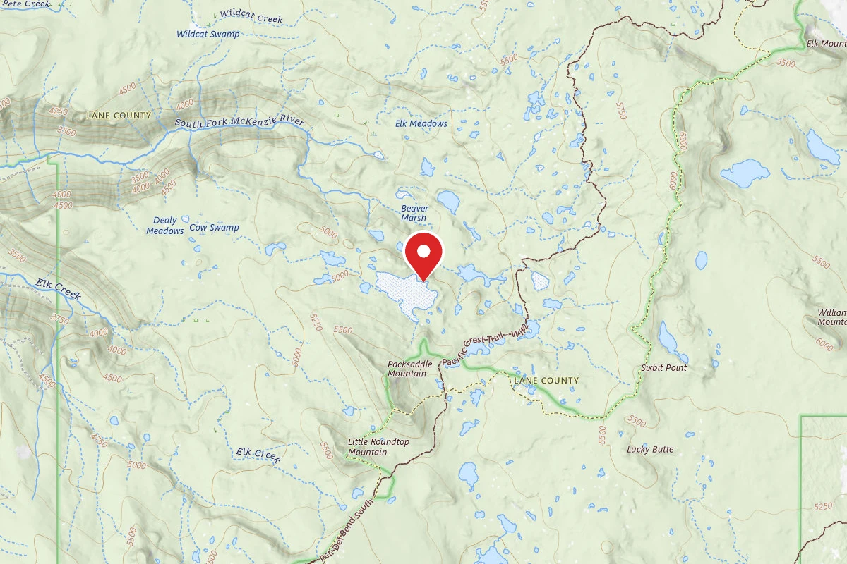 Dispersed Site near 43.9317, -121.9208