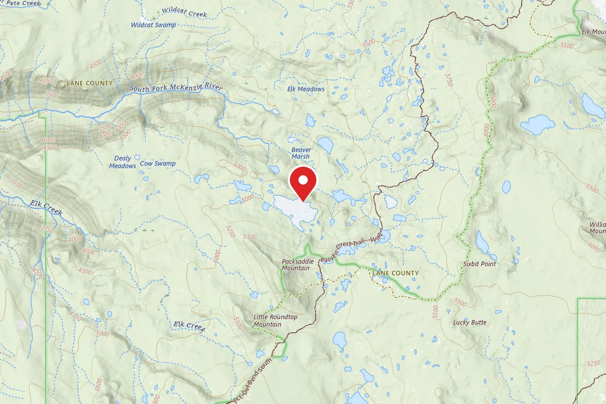 Dispersed Site near 43.9318, -121.9224