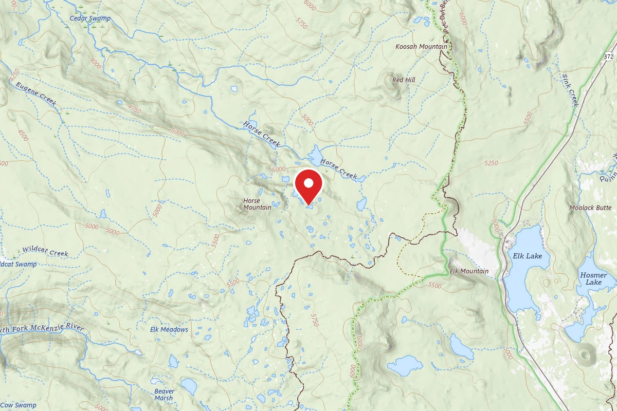 Dispersed Site near 43.9893, -121.8748