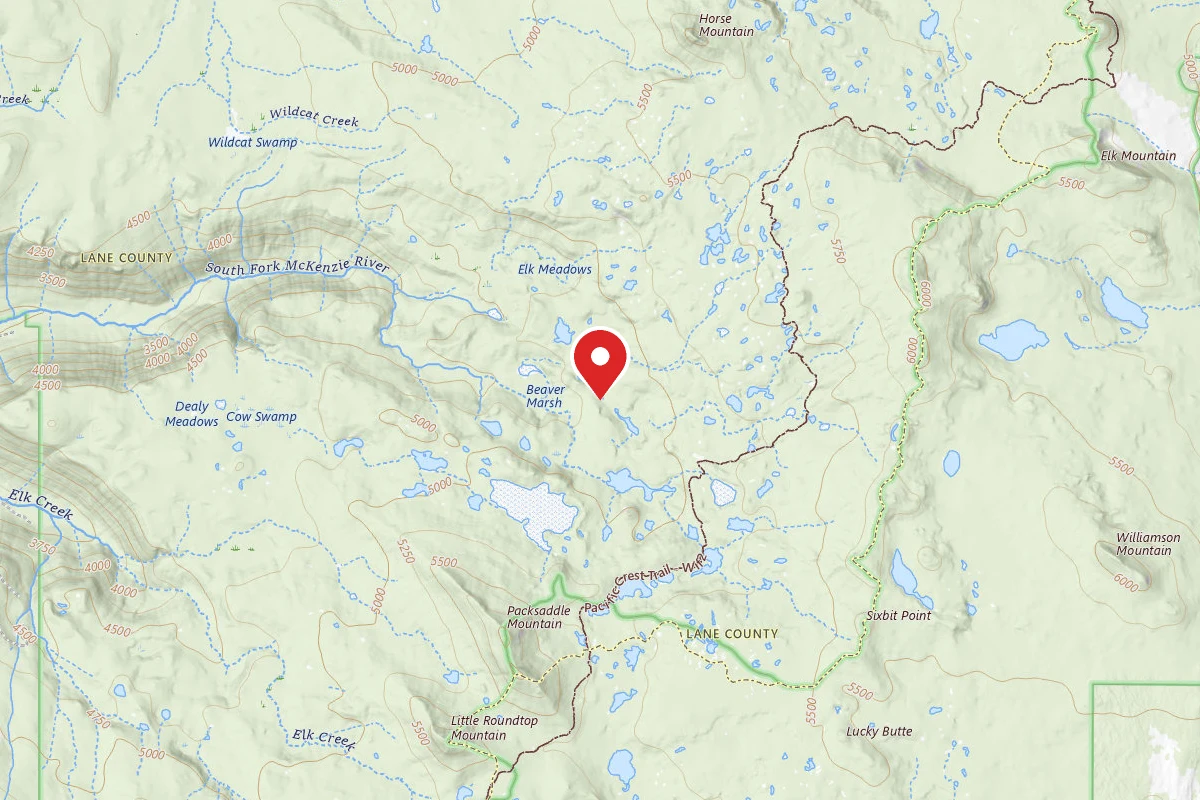 Dispersed Site near 43.9433, -121.9135
