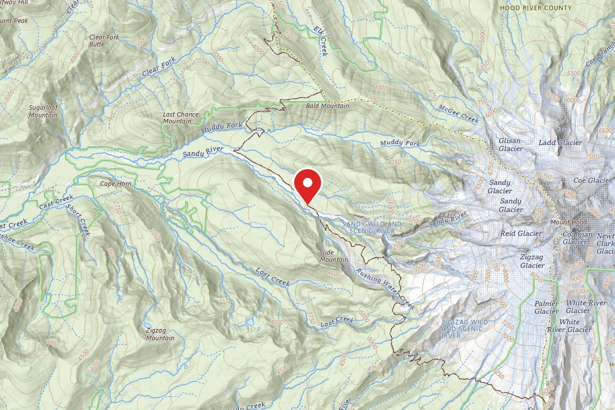 Dispersed Site near 45.3785, -121.7833