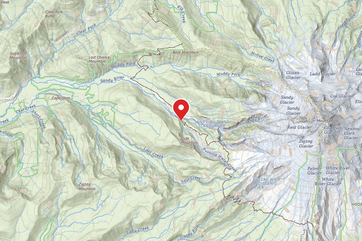Dispersed Site near 45.3744, -121.7791