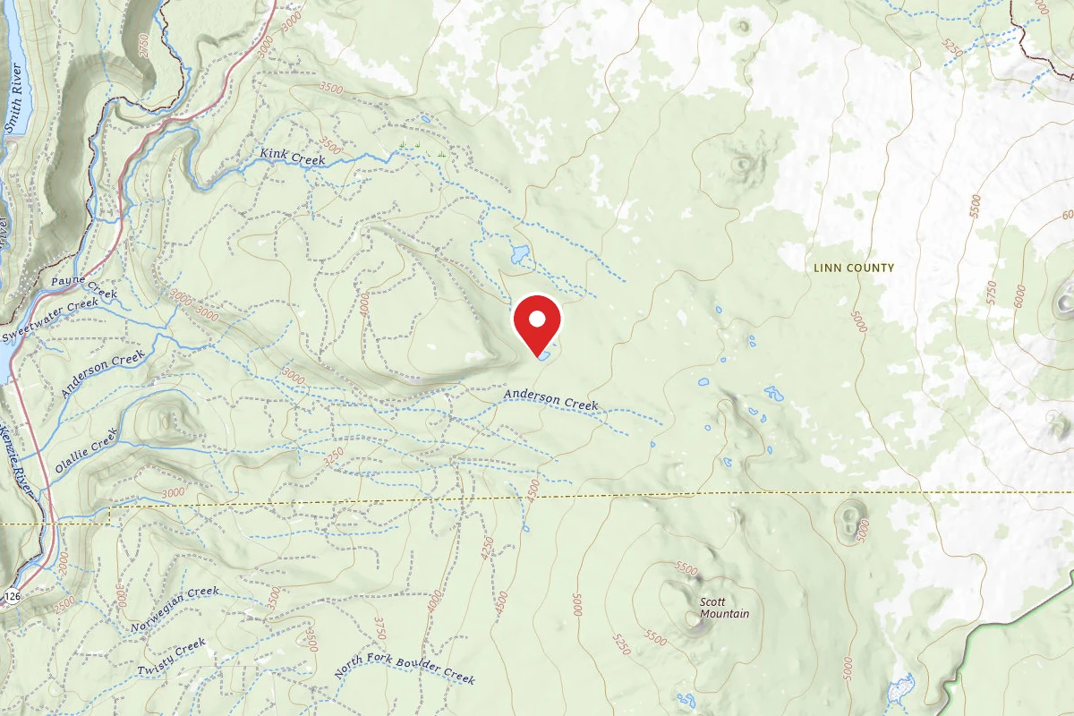 Dispersed Site near 44.2767, -121.9460
