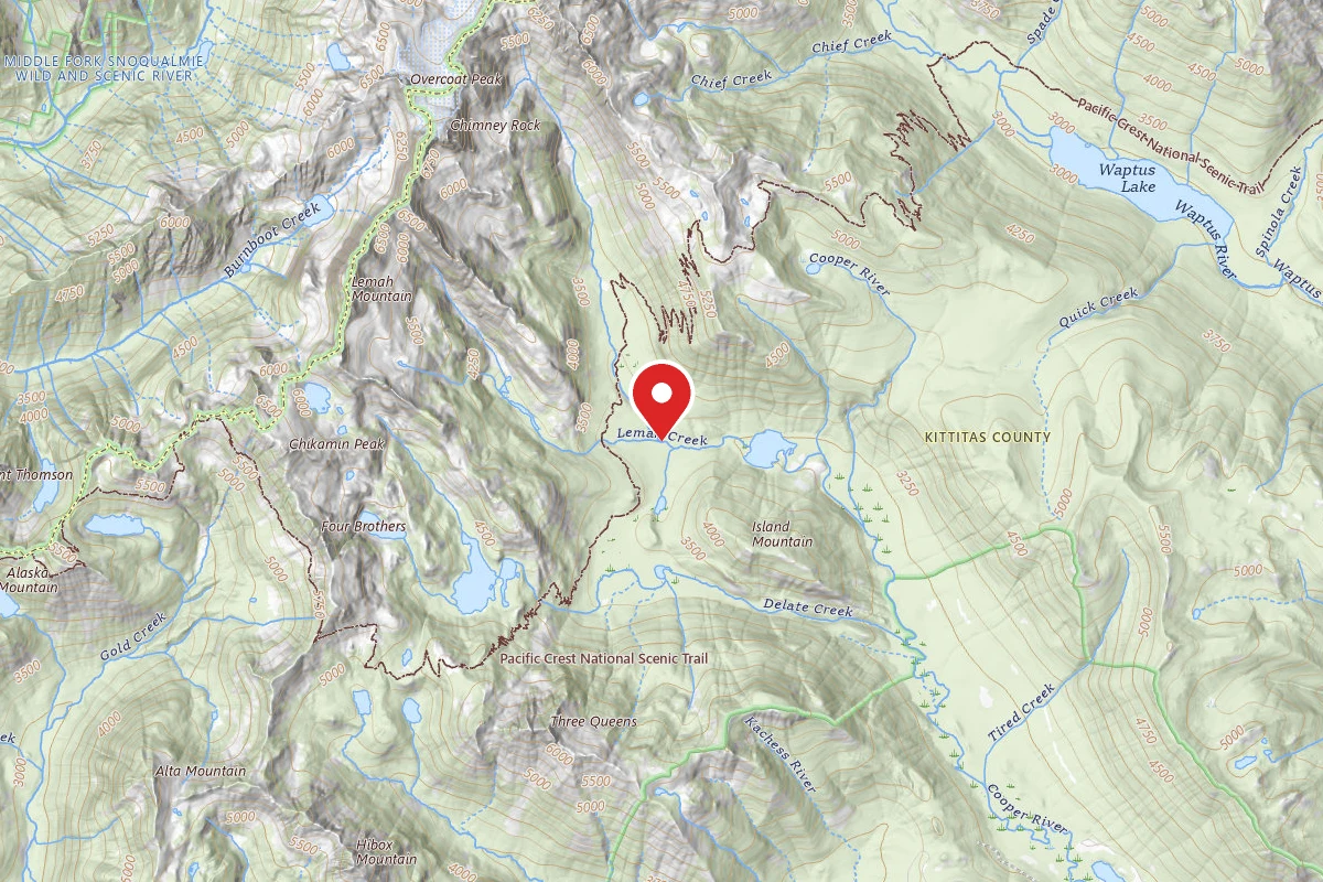 Dispersed Site near 47.4767, -121.2525