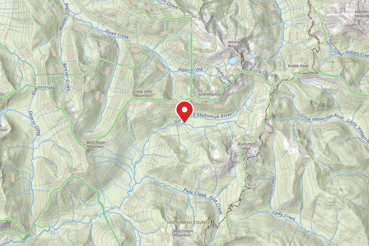 Dispersed Site near 47.9671, -121.1961