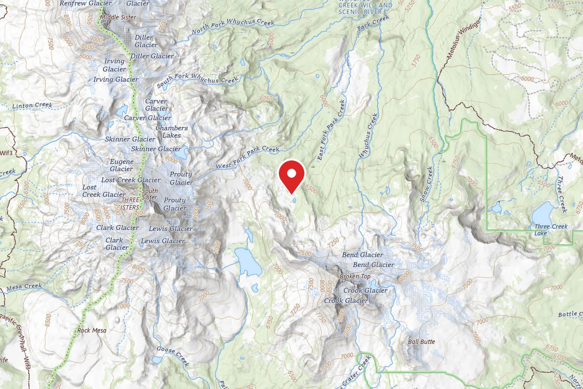 Dispersed Site near 44.1045, -121.7160