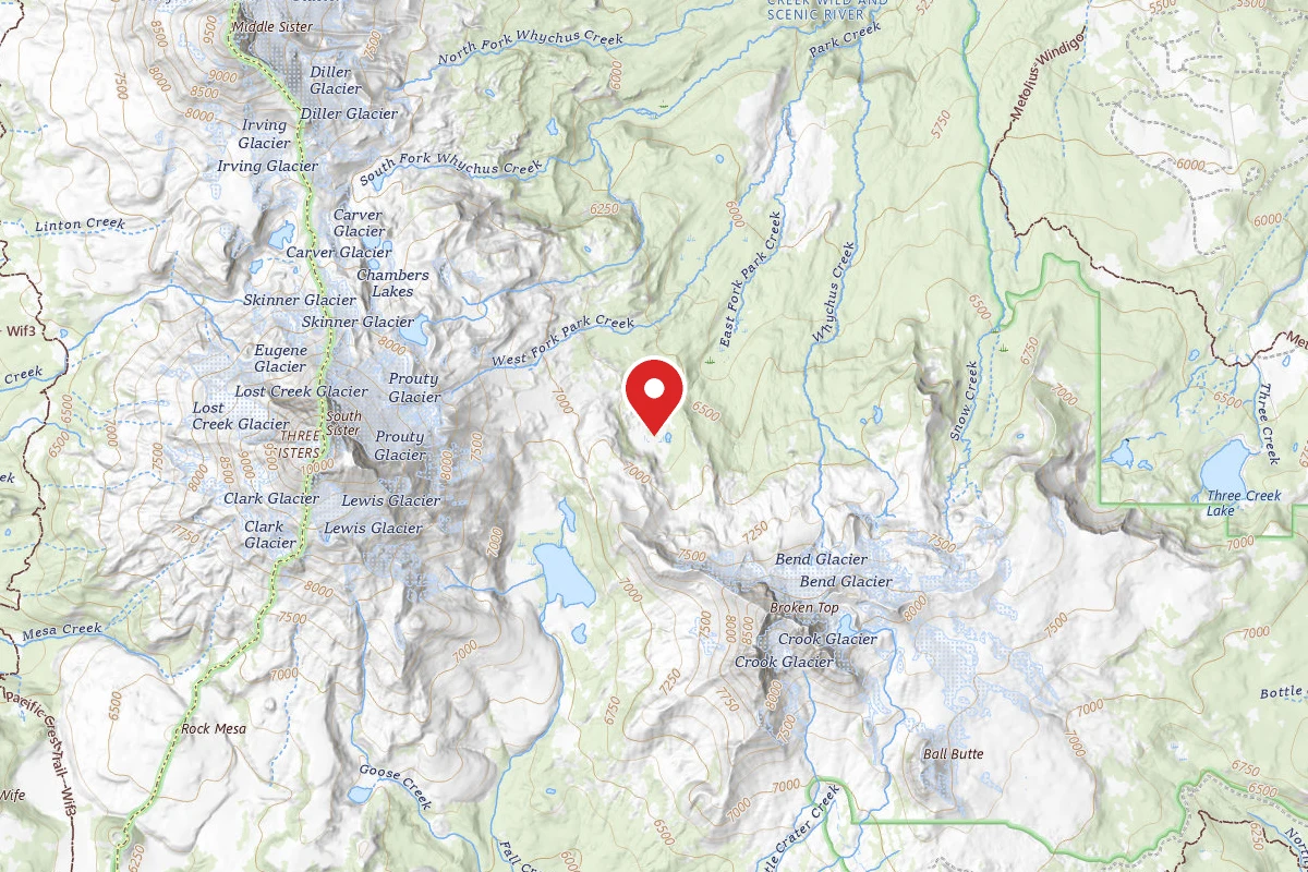 Dispersed Site near 44.1032, -121.7173