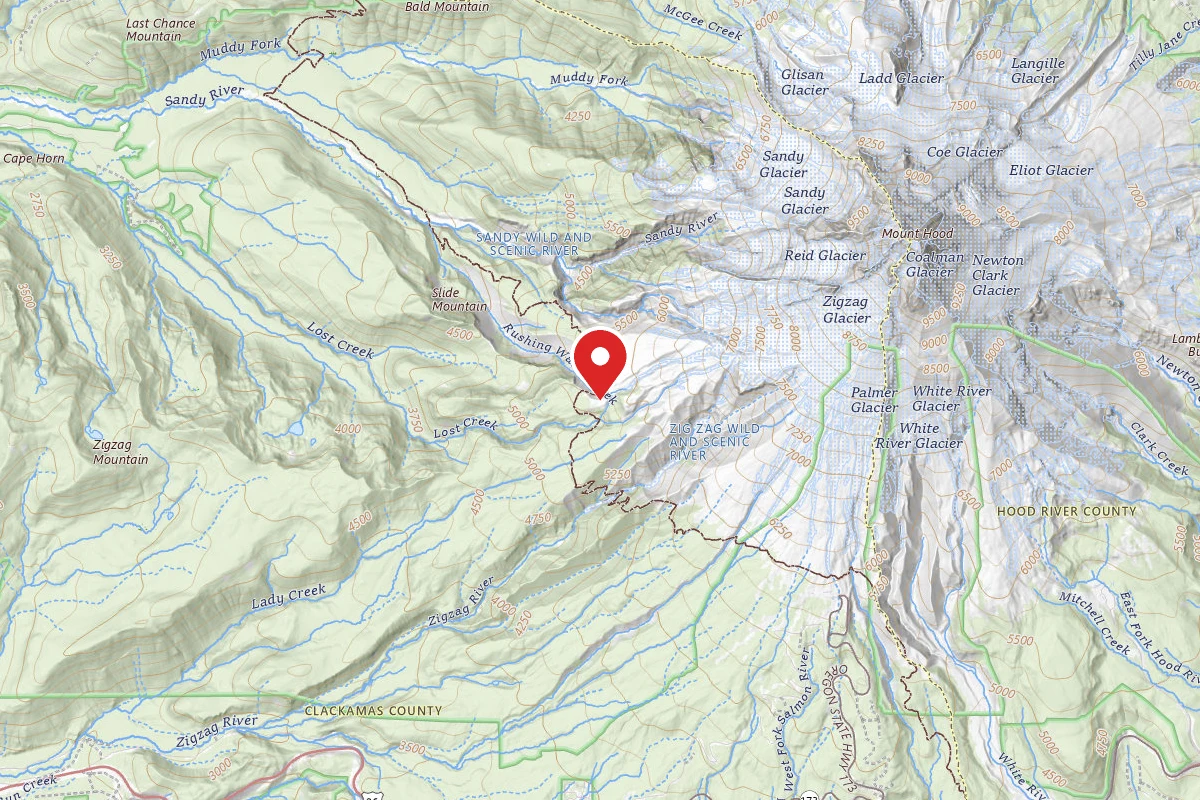 Dispersed Site near 45.3543, -121.7503