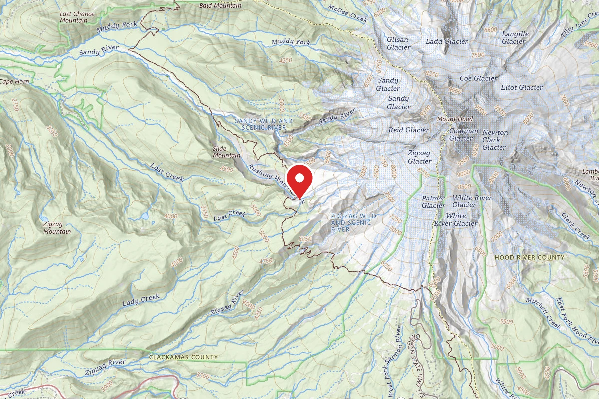 Dispersed Site near 45.3549, -121.7494