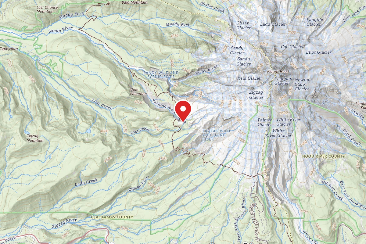 Dispersed Site near 45.3544, -121.7493
