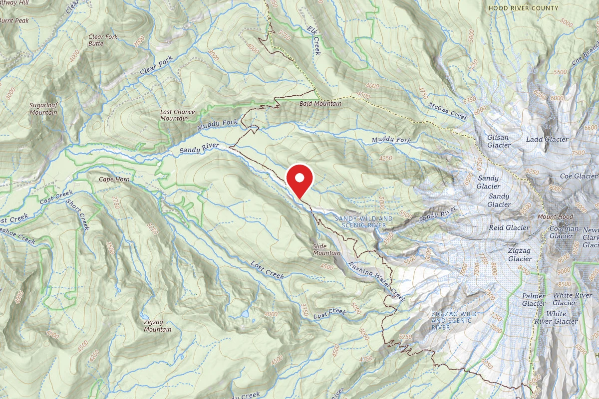 Dispersed Site near 45.3786, -121.7839