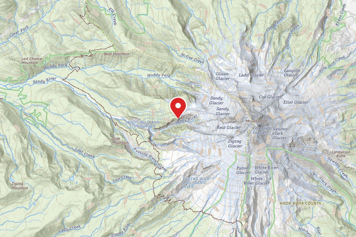 Dispersed Site near 45.3754, -121.7411