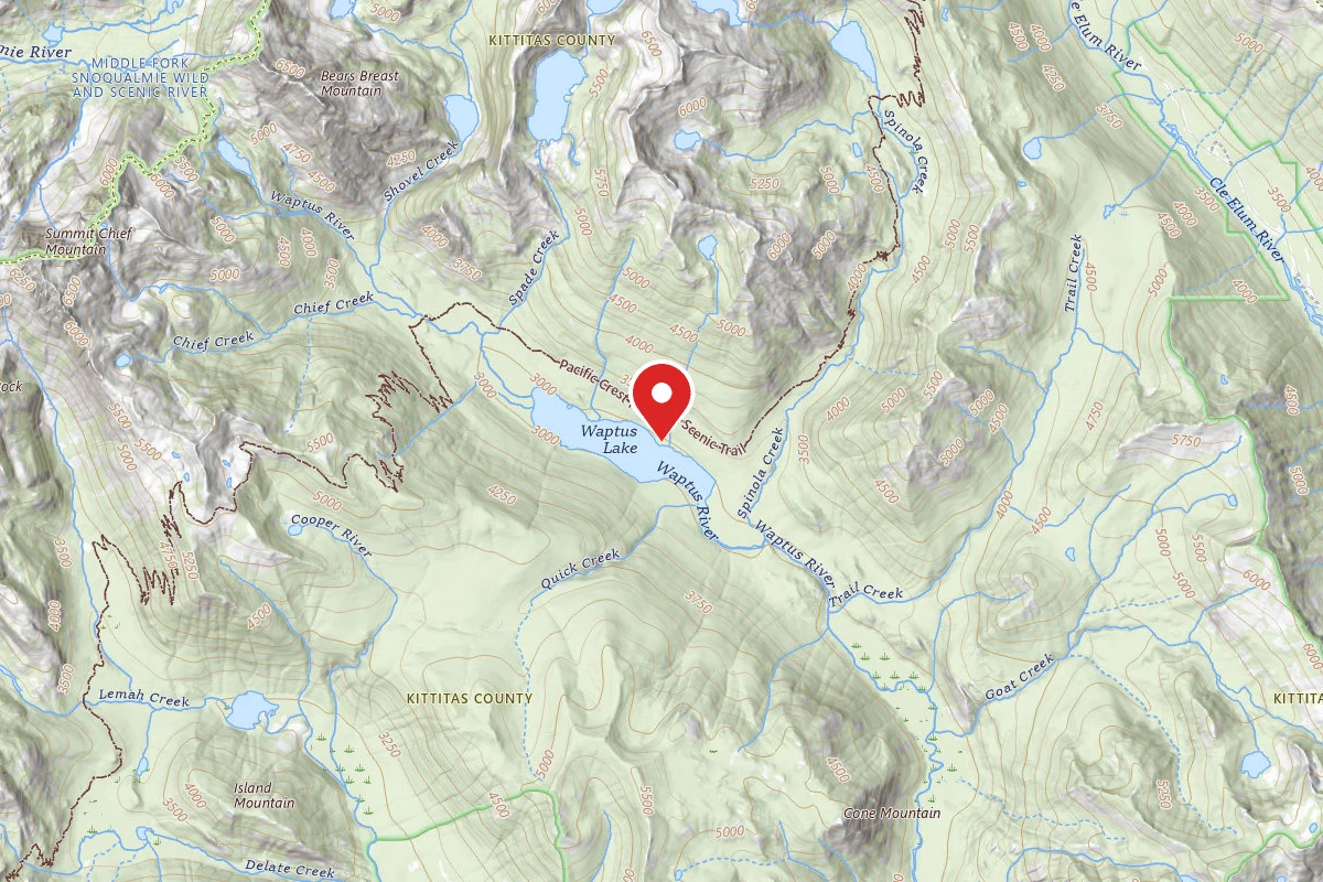 Dispersed Site near 47.5040, -121.1718