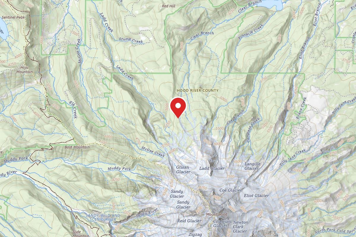 Dispersed Site near 45.4135, -121.7181