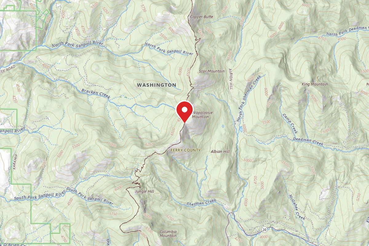 Dispersed Site near 48.6630, -118.4679