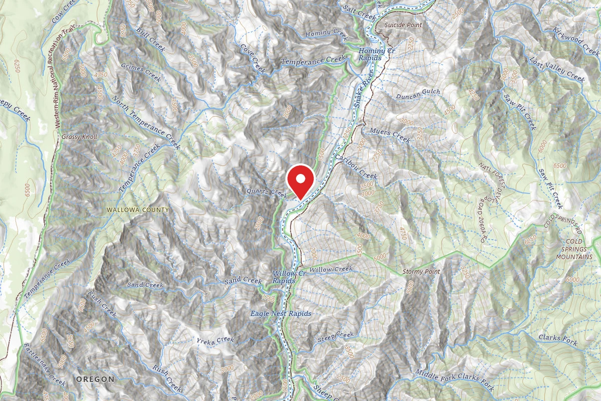Lower Quartz Creek Campsite
