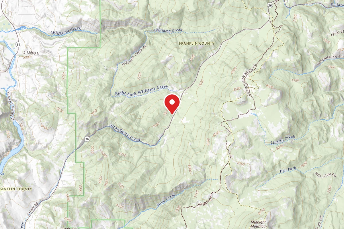 Dispersed Site near 42.3208, -111.6192
