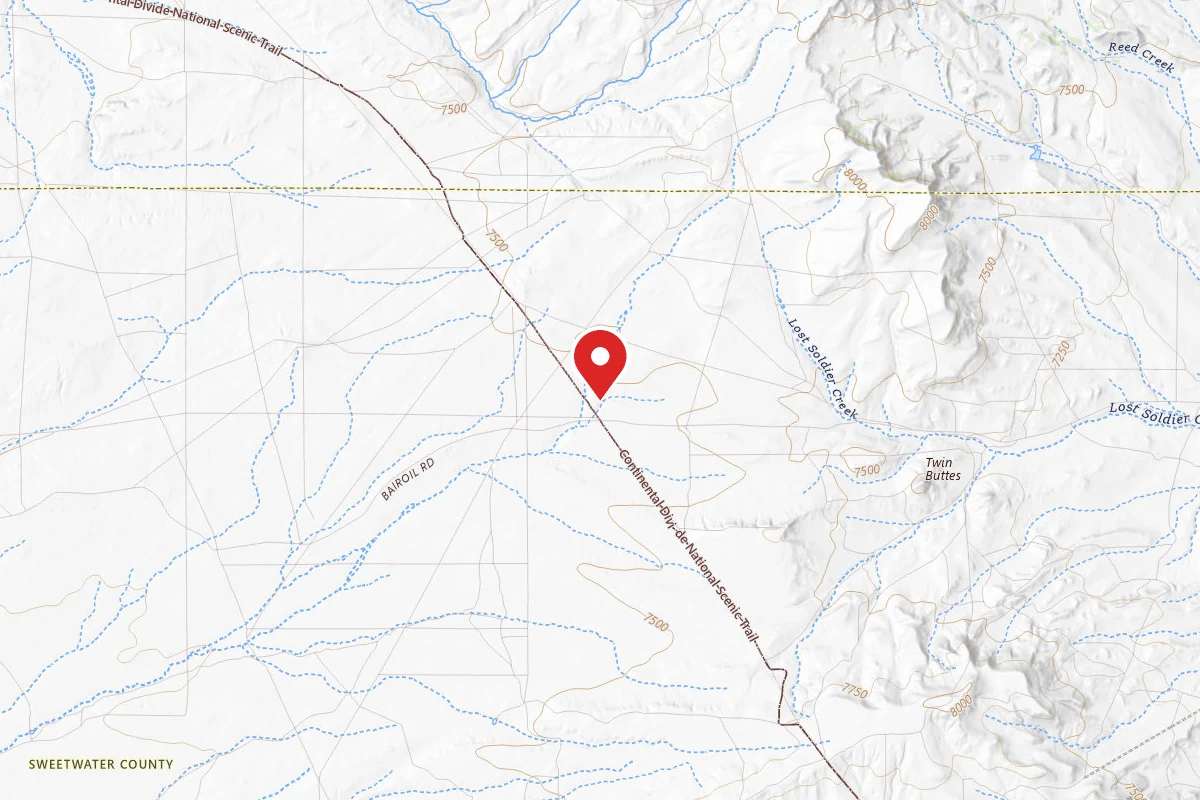 Dispersed Site near 42.2351, -107.7054