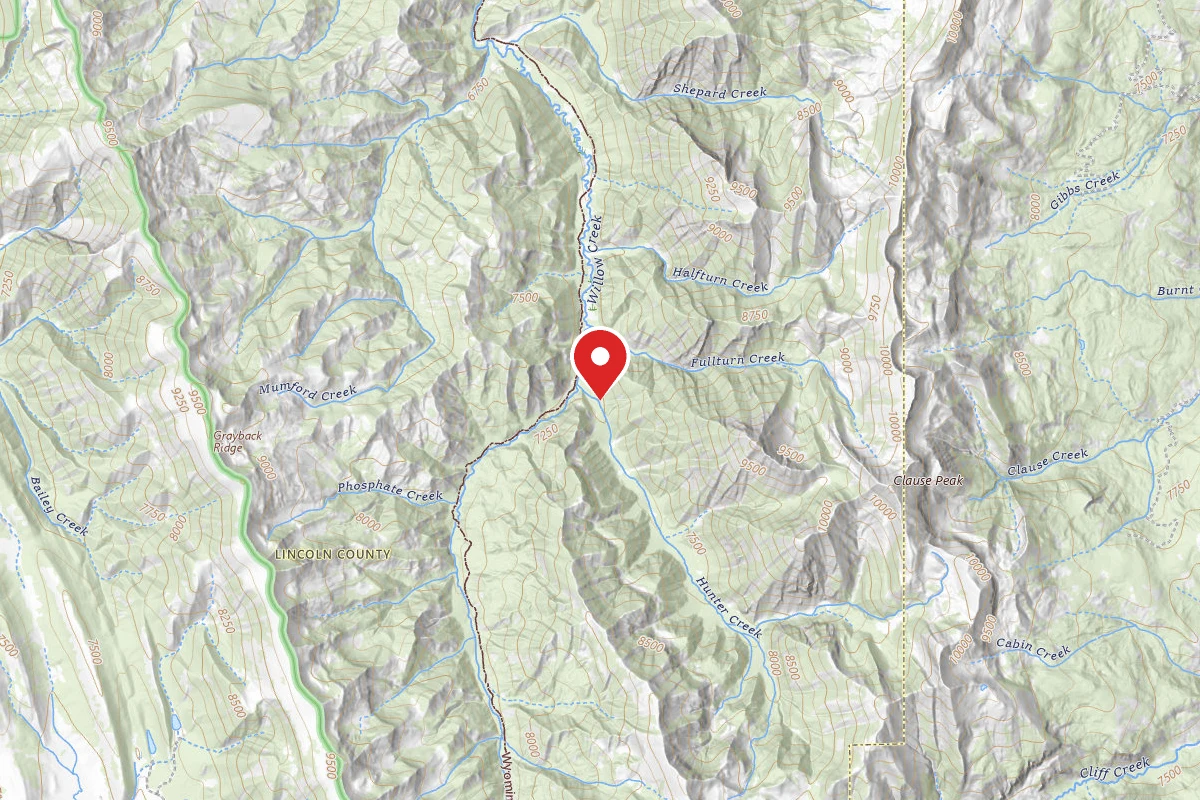 Dispersed Site near 43.1694, -110.6308