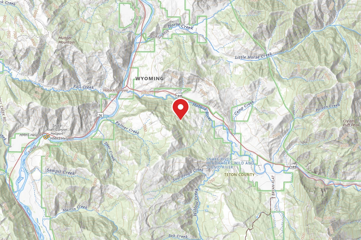 Dispersed Site near 43.3081, -110.6999