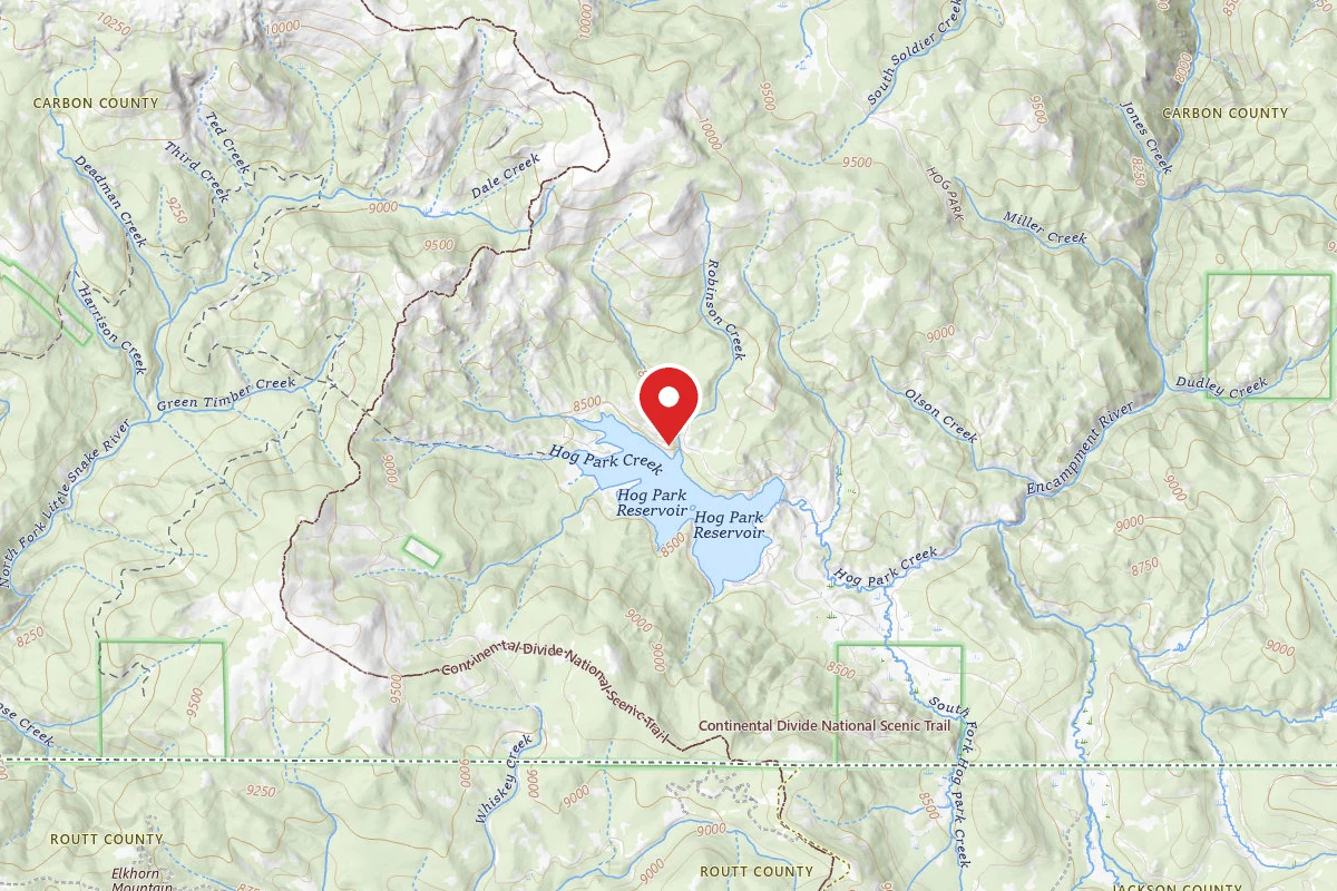 Dispersed Site near 41.0399, -106.8785