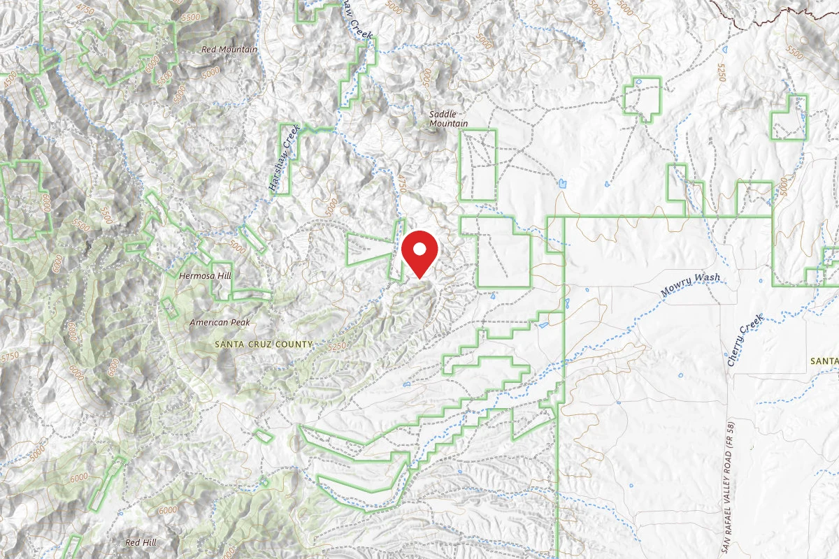 Dispersed Site near 31.4570, -110.6651